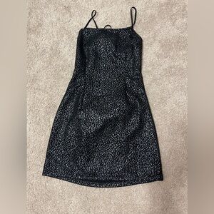 Urban Outfitters Black Cheetah Print Dress